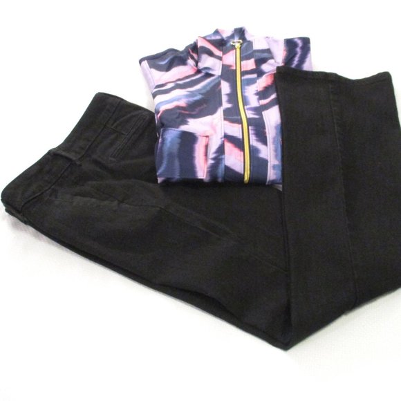 😎💞 SIMPLY VERA – VINTAGE VERA WANG BLACK JEANS – SIZE 2 – NWOT 💞😎 - Picture 1 of 16